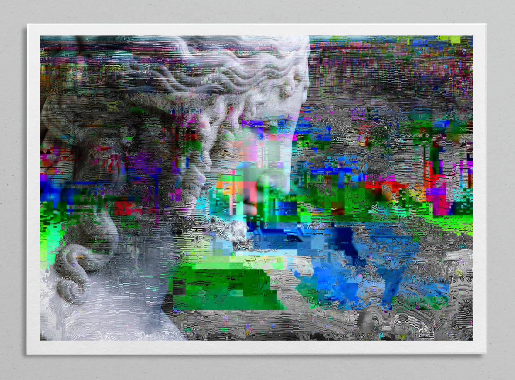 Bild von Eurydike mit Glitcheffekt